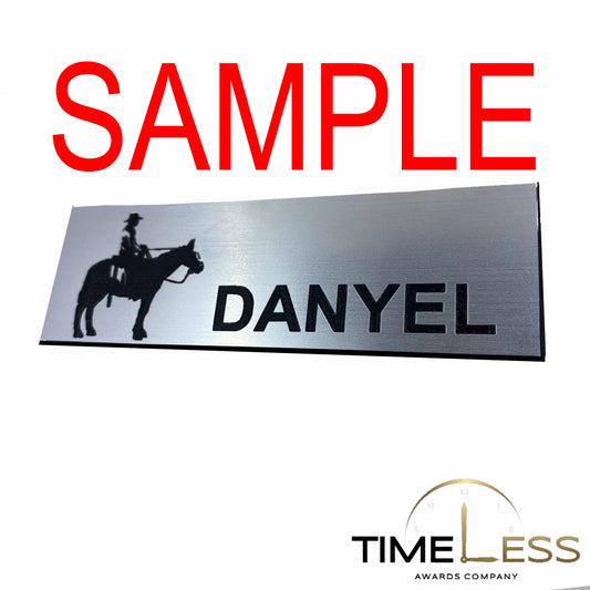 Painted Pony Plastic Name Badge