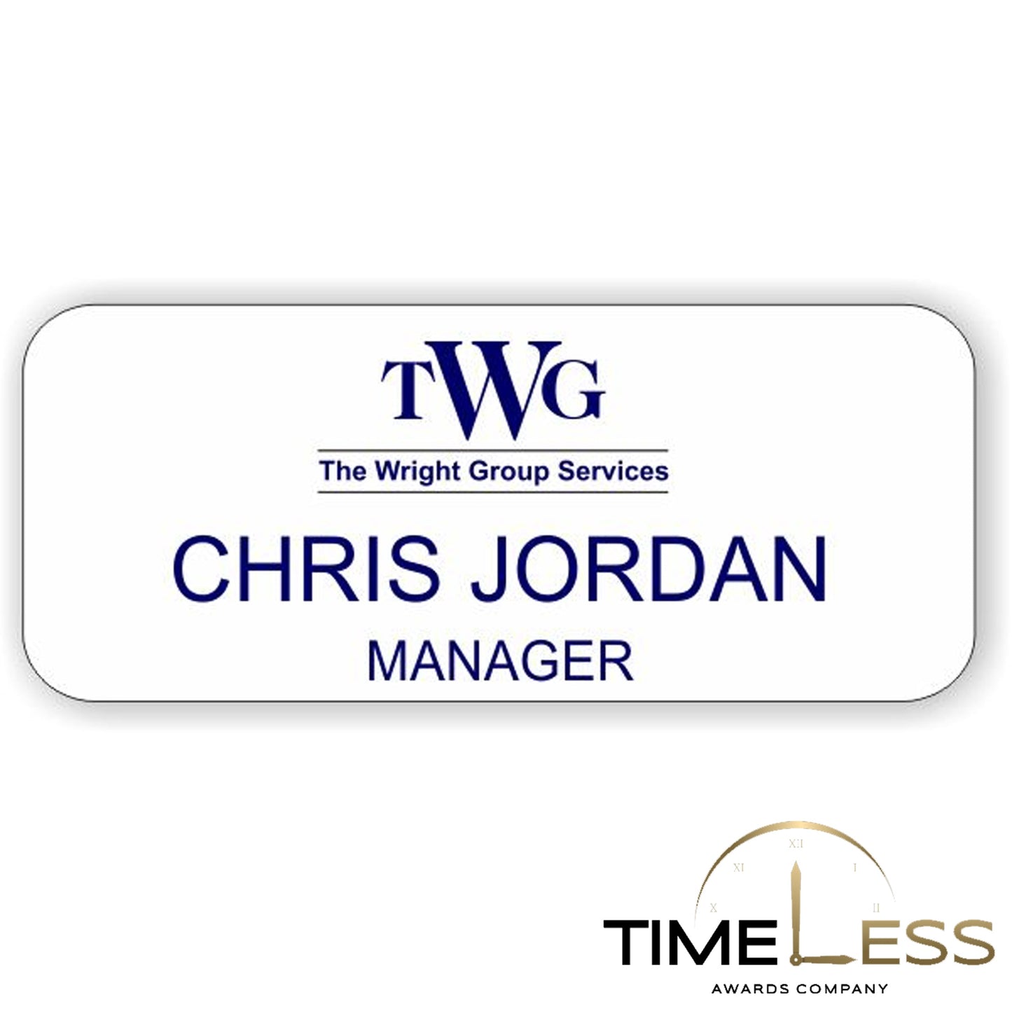 Engraved Plastic Name Badge