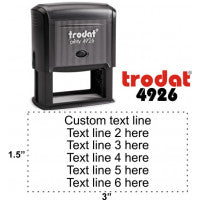 Custom Self-Inking Stamp 1 1/2" x 3"